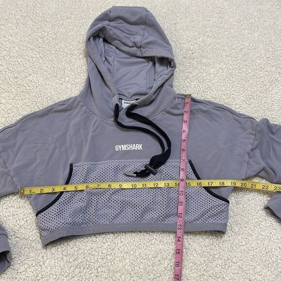 GymShark Cropped Hoodie Lilac Women’s Size Small - Picture 5 of 9